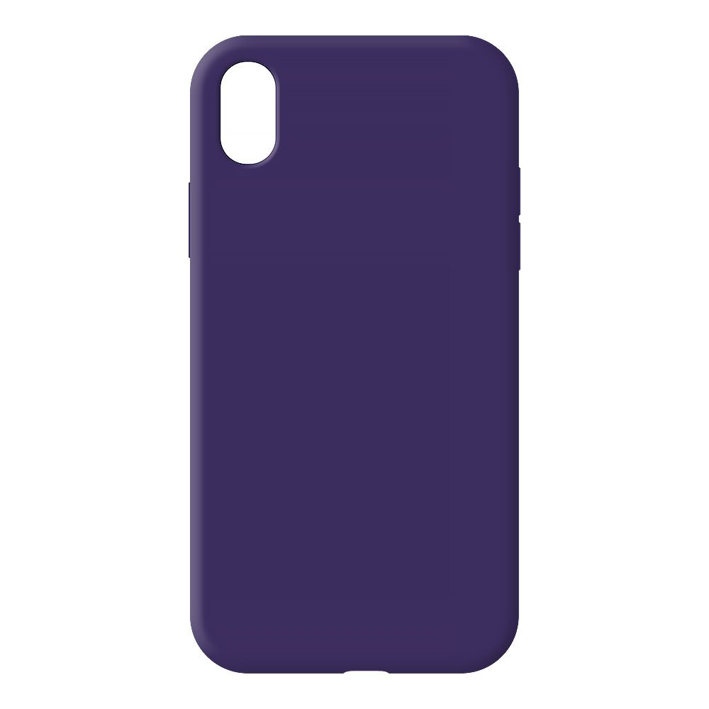 Силиконовый чехол для iPhone Xr "Silicone Case" (фиолетовый, блистер) 45