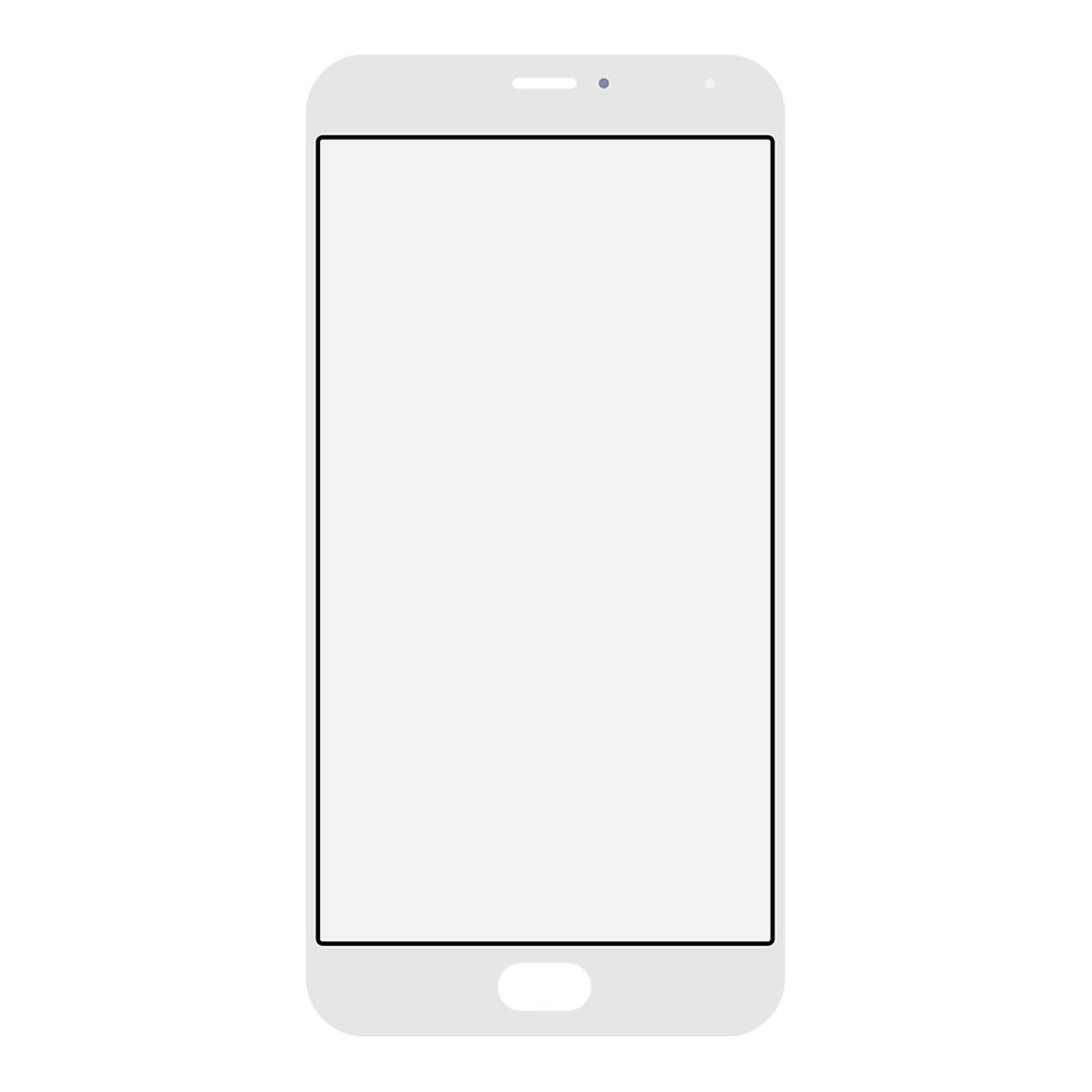 Стекло + OCA пленка для переклейки Meizu Pro 5 (белый)