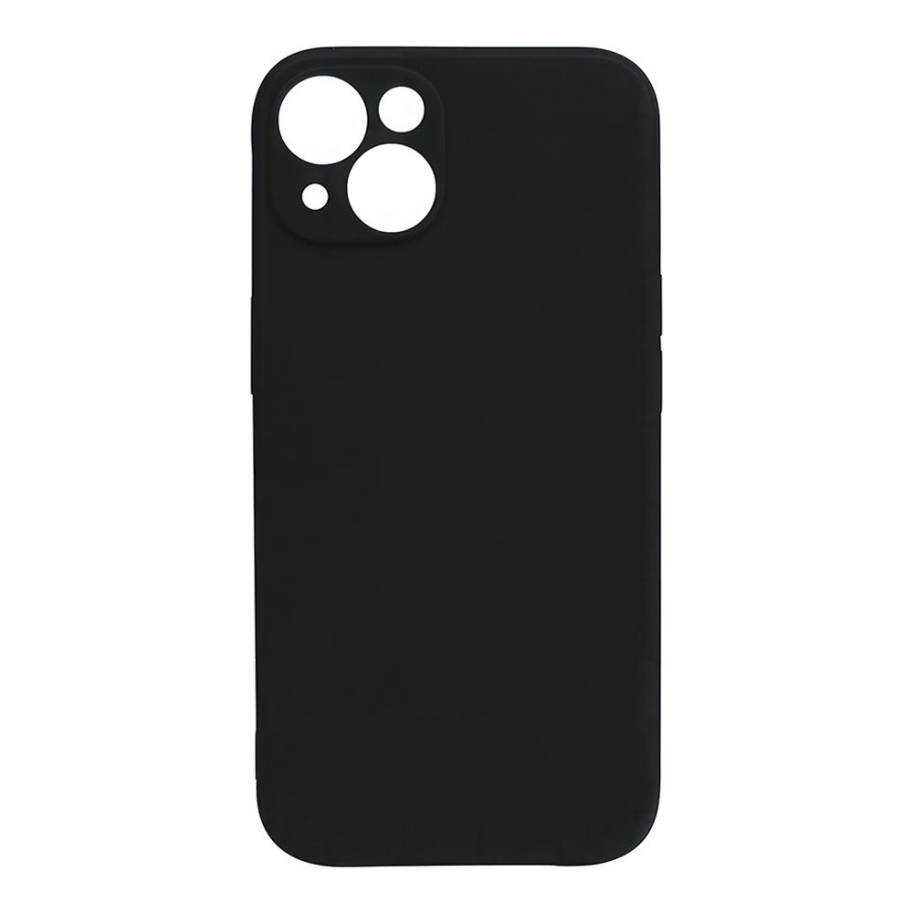 Силиконовый чехол "LP" для iPhone 13 TPU (черный непрозрачный) европакет