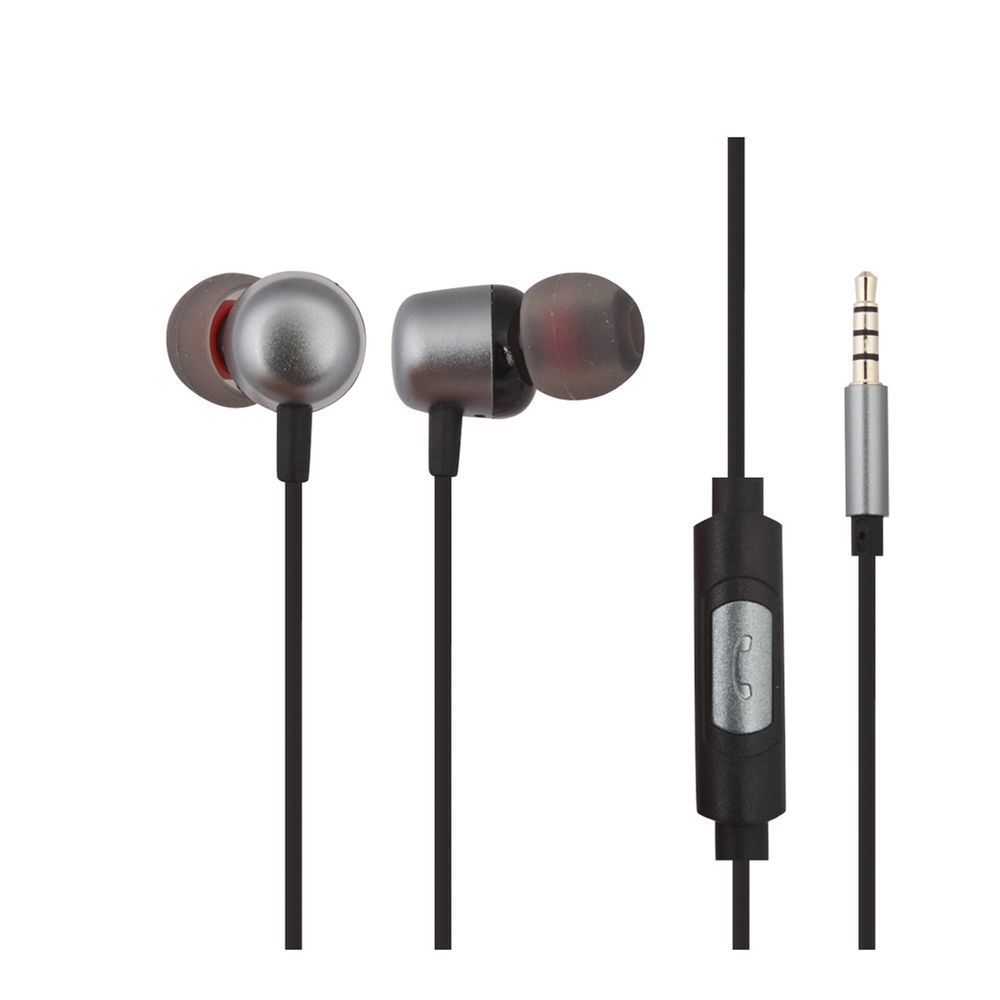 Гарнитура HOCO М31 Delighted Sound 3.5мм, внутриканальная, 1.2м (серый)