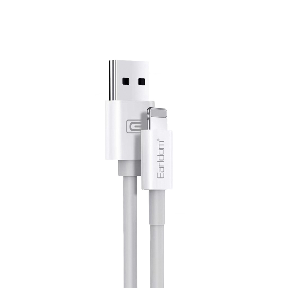 USB кабель Earldom EC-098I Lightning 8-pin, 2.4А, 1м, TPE (белый)