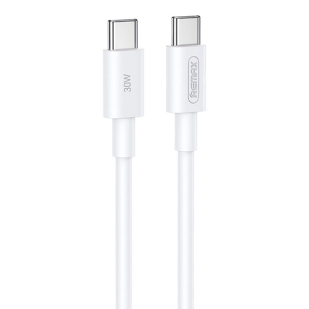 USB-C кабель REMAX RC-C21 Marlik Type-C, 3А, PD30W, 2м, TPE (белый)