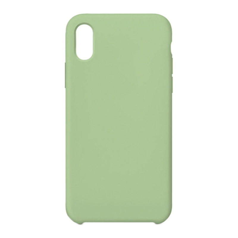 Силиконовый чехол для iPhone Xs Max "Silicone Case" (зеленый, блистер)