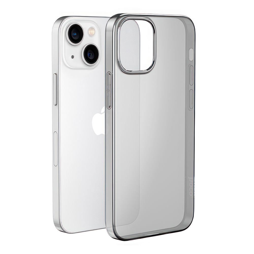 Чехол HOCO Light для Apple iPhone 15, TPU (прозрачный/черный)