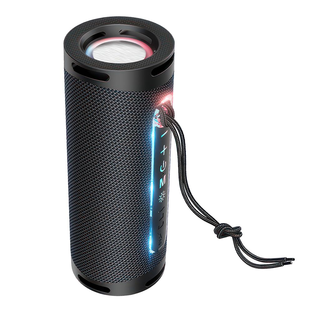 Bluetooth колонка HOCO HC9 Dazzling Pulse BT5.1, 2x5W, AUX/TWS/FM/microSD/USB, RGB Light, IPX4 (черный)