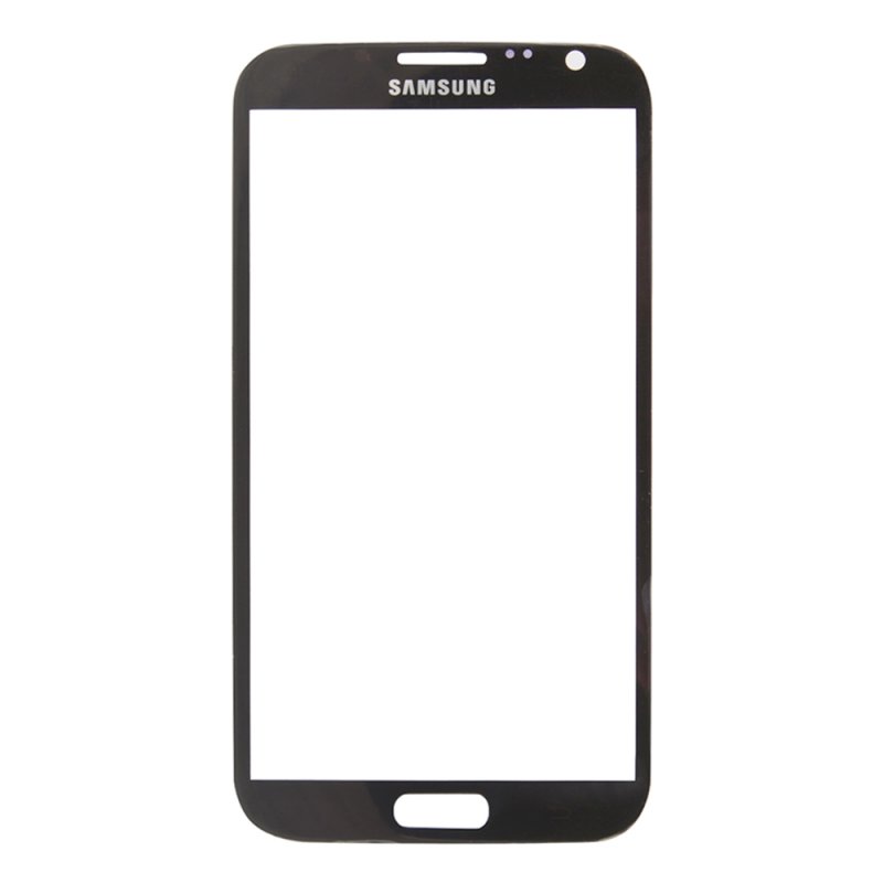 Стекло для переклейки Samsung  Galaxy Note II (черный)