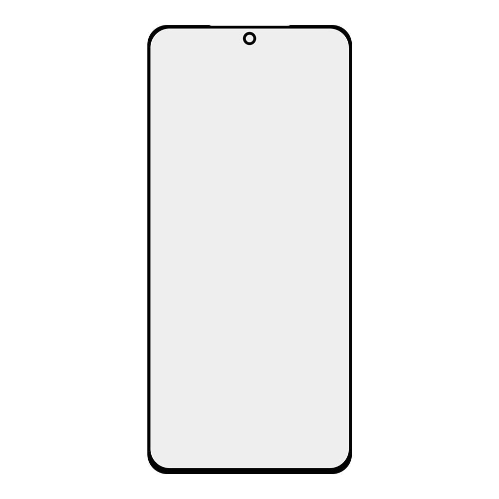 Стекло + OCA плёнка для переклейки Samsung Galaxy S21 (черный)