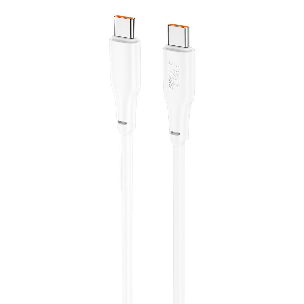 USB-C кабель HOCO X93 Force Type-C, 3А, PD60W, 2м, TPE (белый)