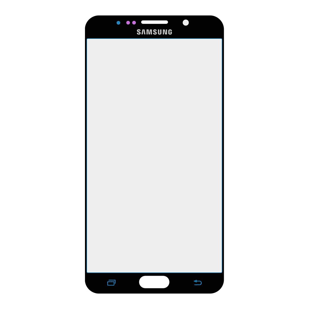 Стекло для переклейки Samsung Galaxy Note 5 синий
