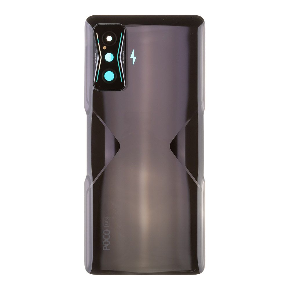 Задняя крышка для Xiaomi Poco F4 GT со стеклом камеры (черный)