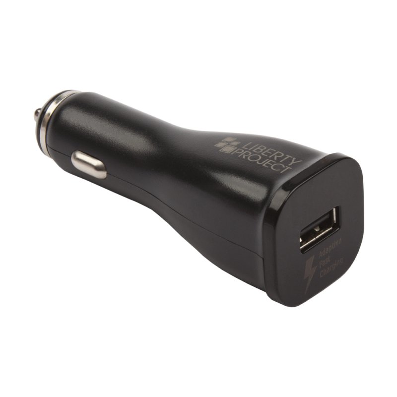 АЗУ "LP" Fast Charge с выходом USB + кабель USB Type-C 9V-1,67A (черное/коробка)