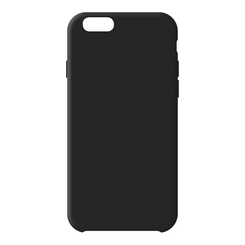 Силиконовый чехол для iPhone 6/6S "Silicone Case" (черный, блистер)18