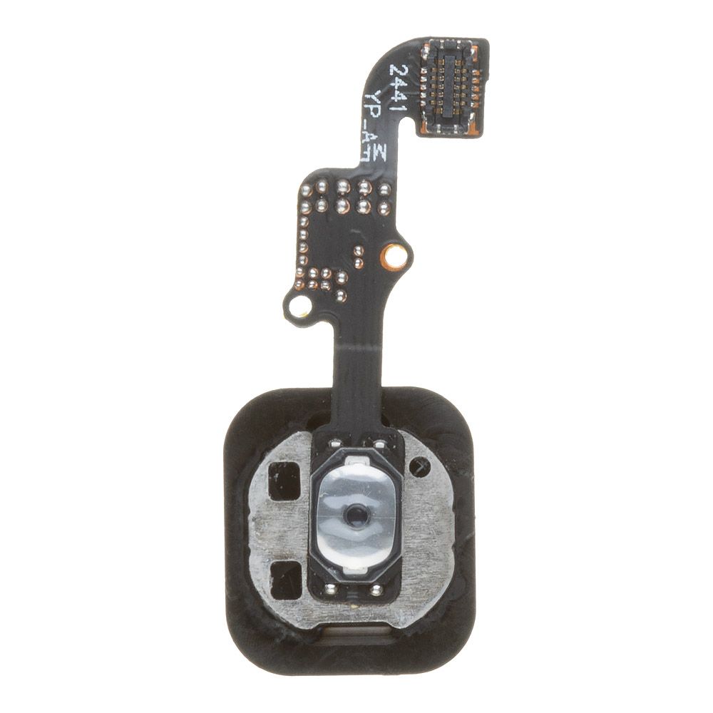 Шлейф/FLC iPhone 6/6 Plus с кнопкой Home (черный)