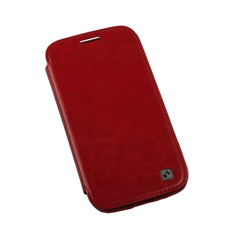 Чехол для Samsung Galaxy K S5 Zoom HS-L008 "HOCO" Crystal Leather Case раскладной кожаный (красный)