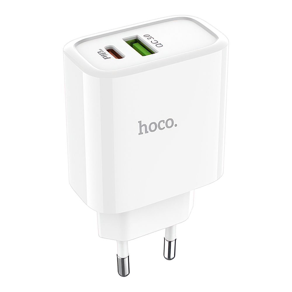 СЗУ HOCO C57A Inteligent Balance 1xUSB, 1xUSB-C, 3А, PD18W, QC3.0 (белый)