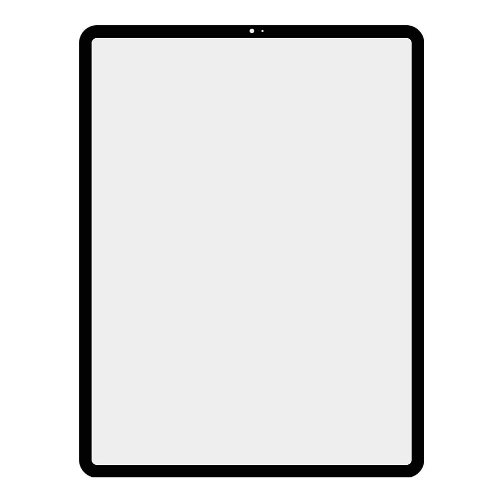 Стекло + OCA пленка для переклейки Apple iPad Pro 12.9" 2020 (черный)