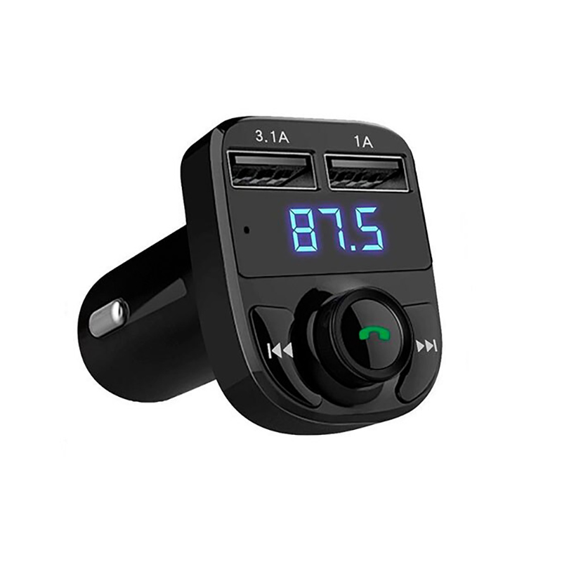 АЗУ Earldom ET-M29 2xUSB, 3.1A, BT 4.2, LED дисплей, FM, MicroSD, USB flash (черный)