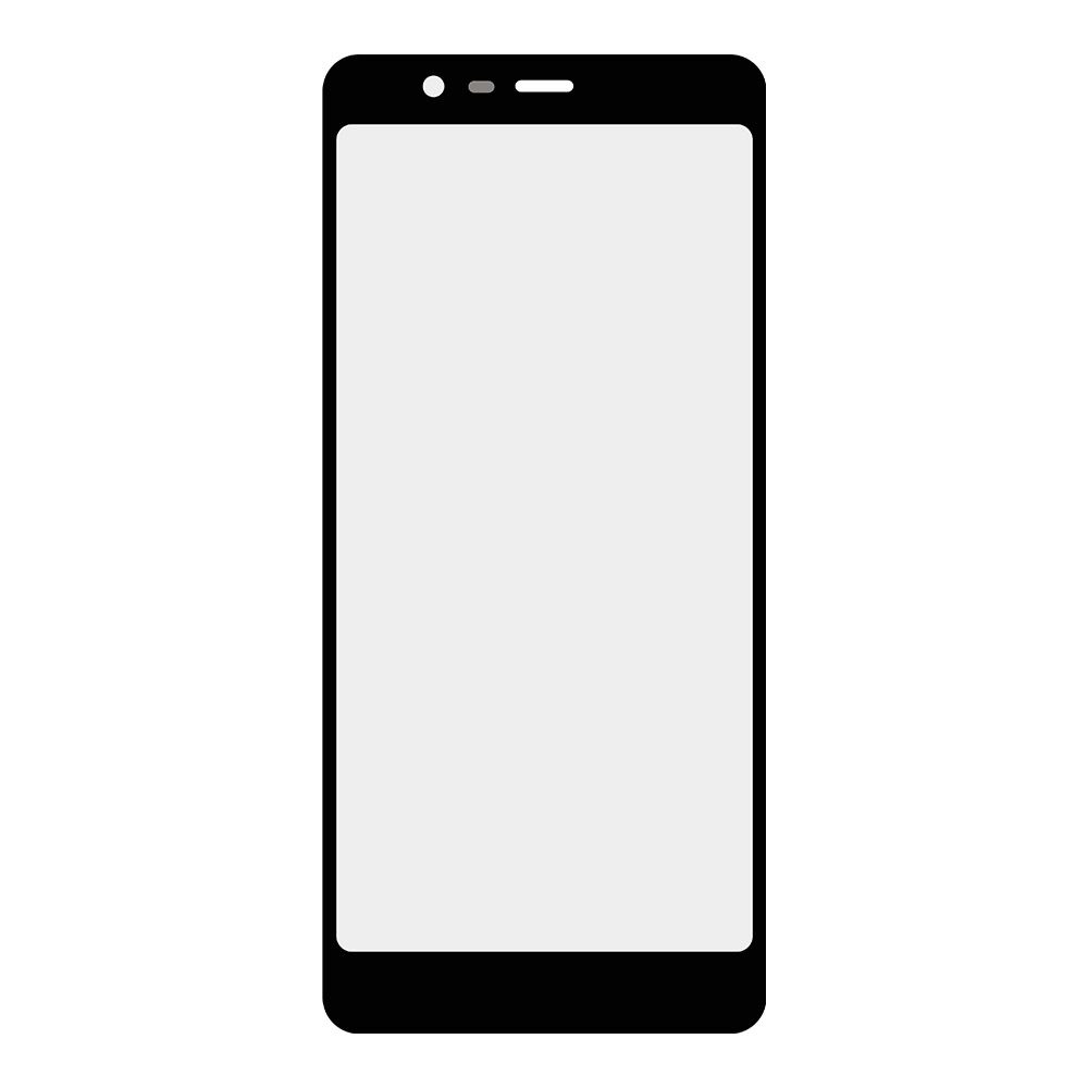Стекло + OCA плёнка для переклейки Nokia 5.1 (черный)