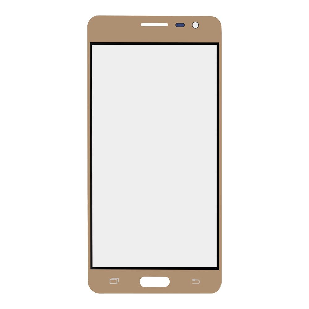 Стекло + OCA плёнка для переклейки Samsung J320 Galaxy J3 (2016) (золото)