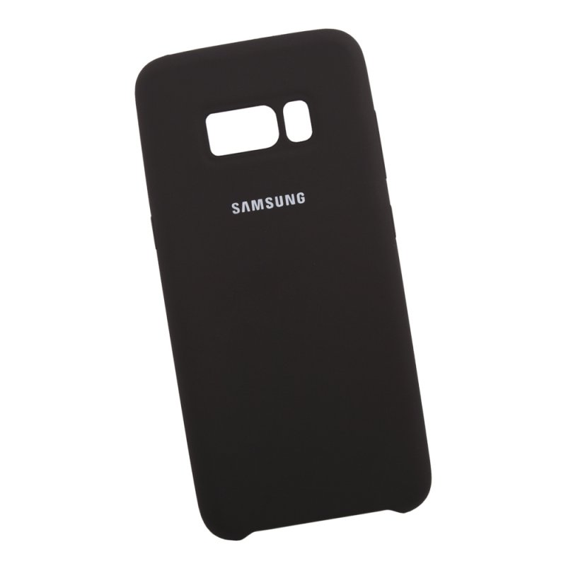 Силиконовый чехол для Samsung Galaxy S8 "Silicone Cover" (черный/коробка)