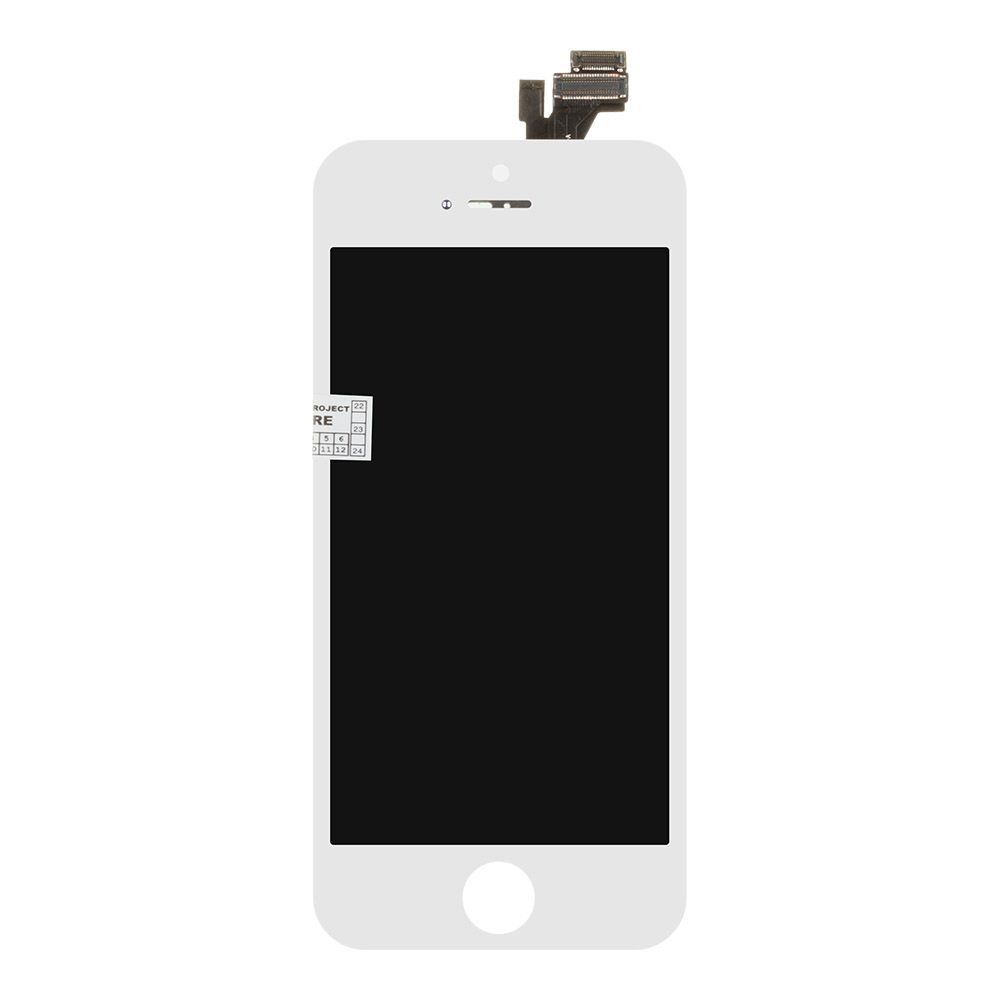 LCD дисплей для Apple iPhone 5 (белый) Zetton с тачскрином (олеофобное покрытие)