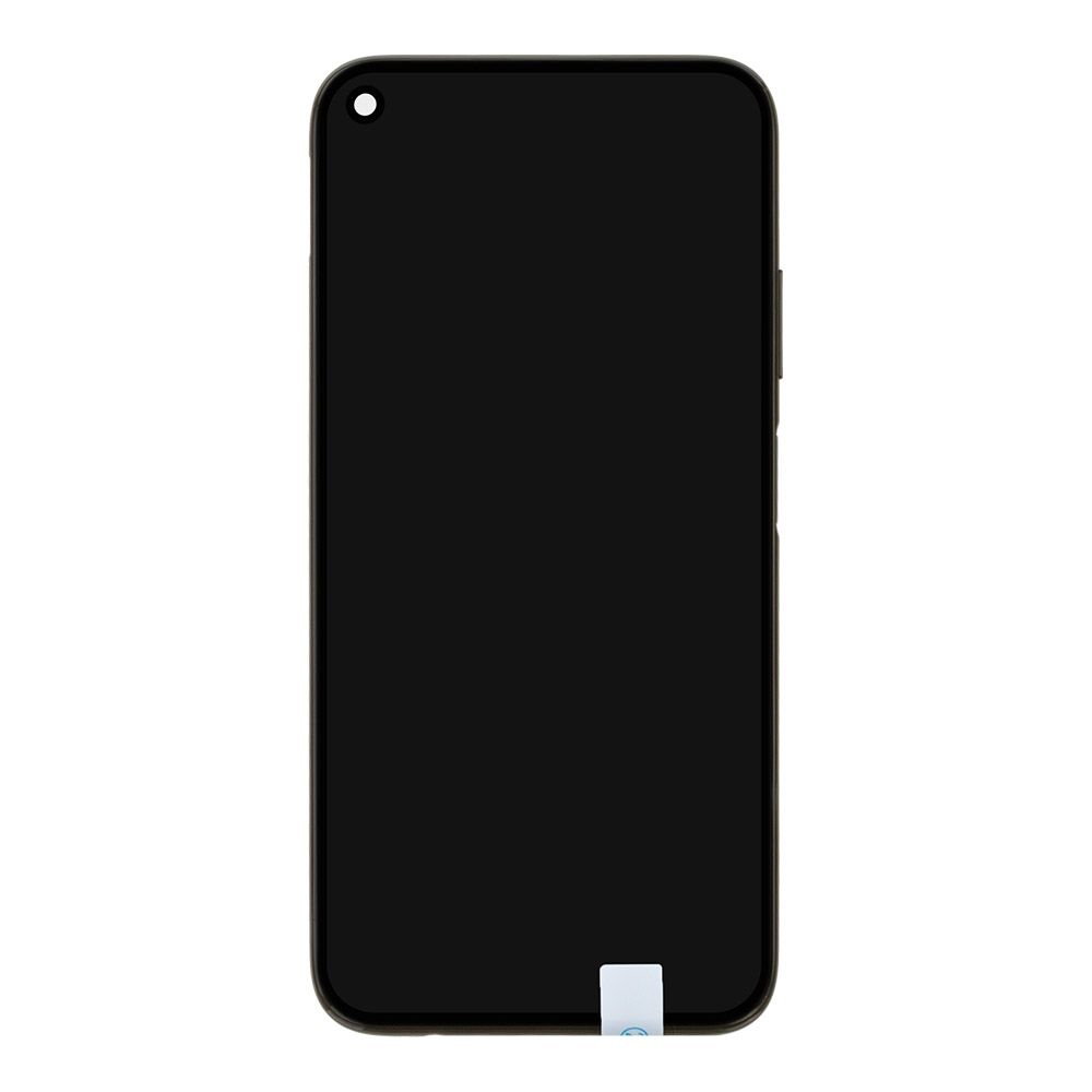 LCD дисплей для Huawei P40 Lite 2020 с тачскрином в рамке (черный) 100% OR SP