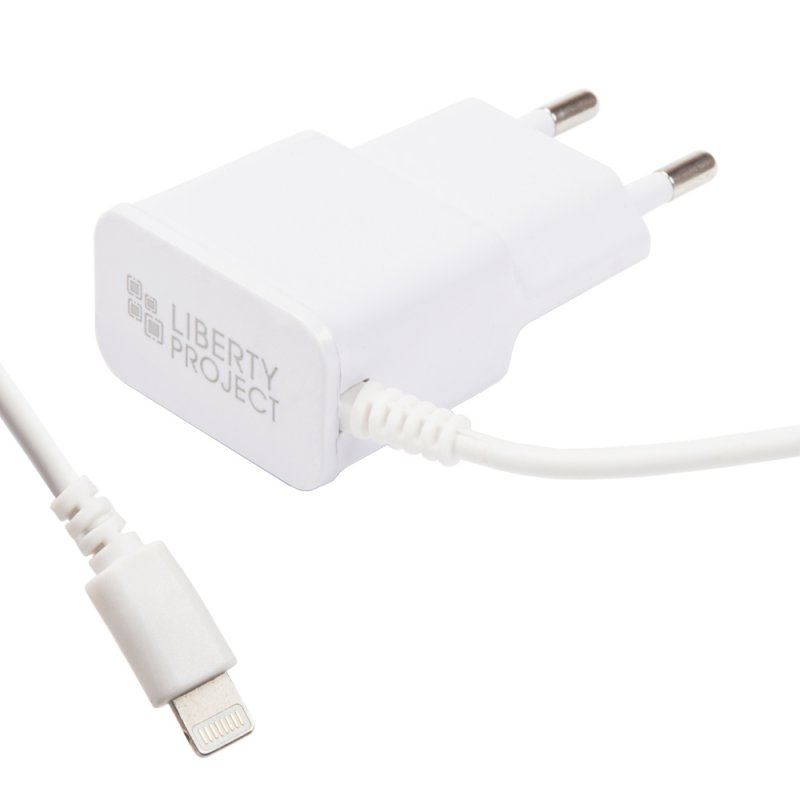 СЗУ "LP" 1 А для Apple Lightning 8-pin (белое/европакет)
