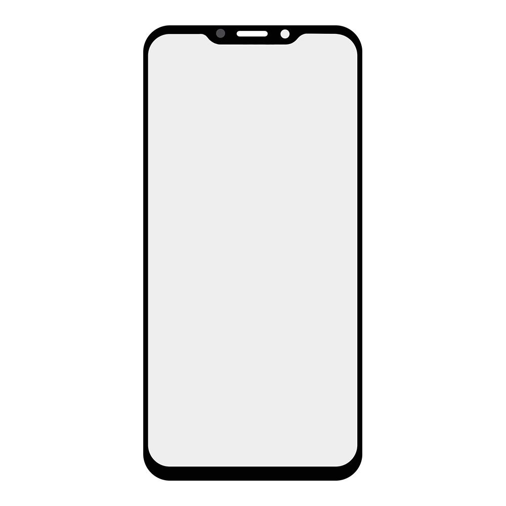 Стекло + OCA пленка для переклейки Meizu X8 (черный)