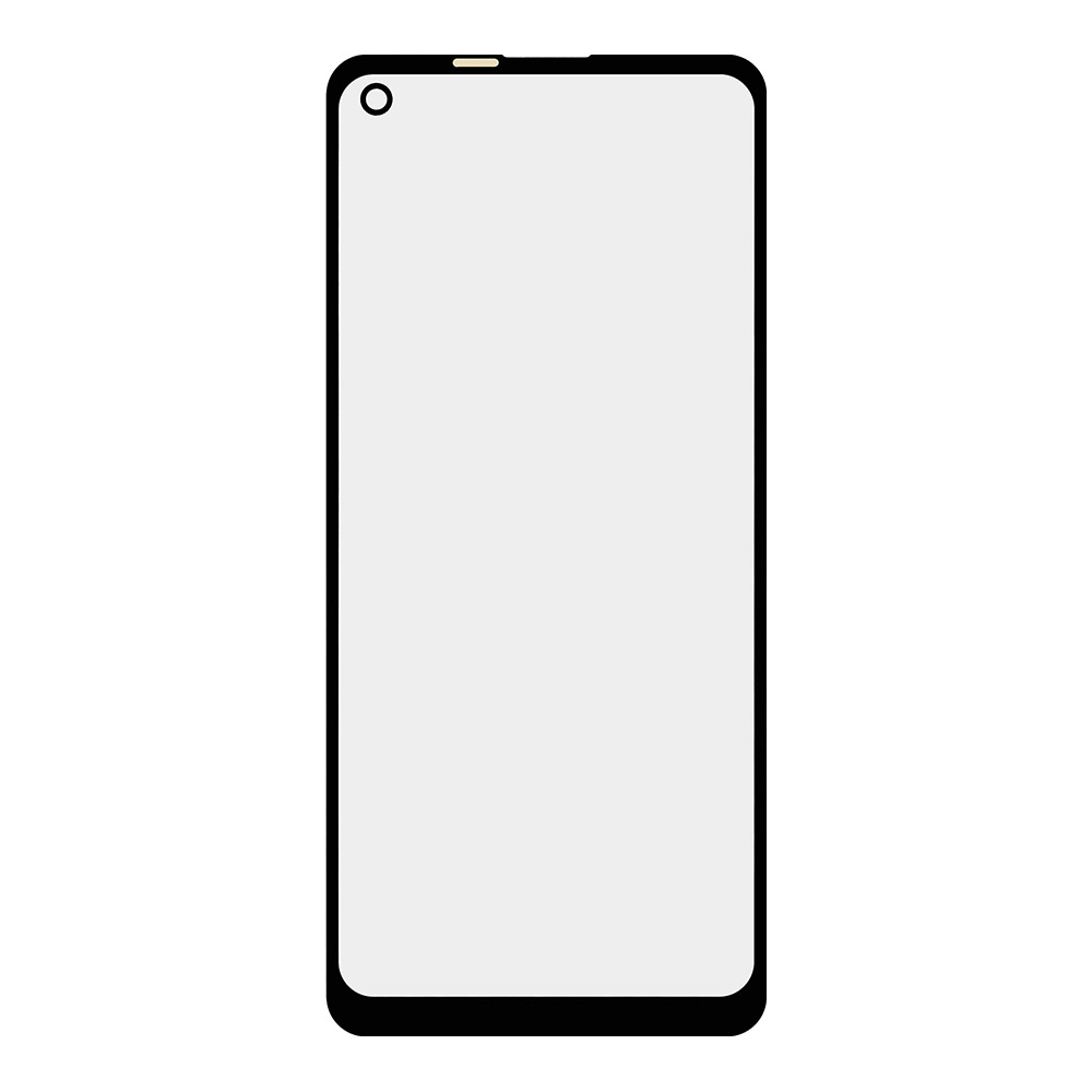 Стекло + OCA плёнка для переклейки Samsung A215 Galaxy A21 (черный)