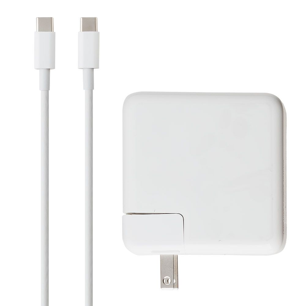 Блок питания ASX 1xUSB-C, 4.3А, PD87W + USB-C кабель Type-C (белый)