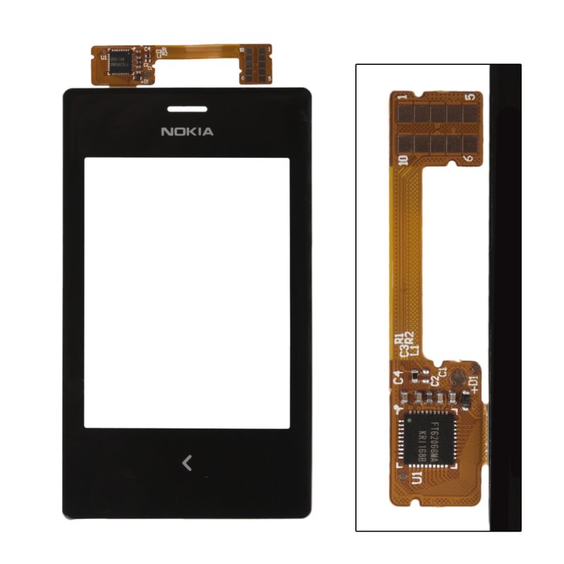 Тачскрин для Nokia Asha 503 Dual Sim 1-я категория