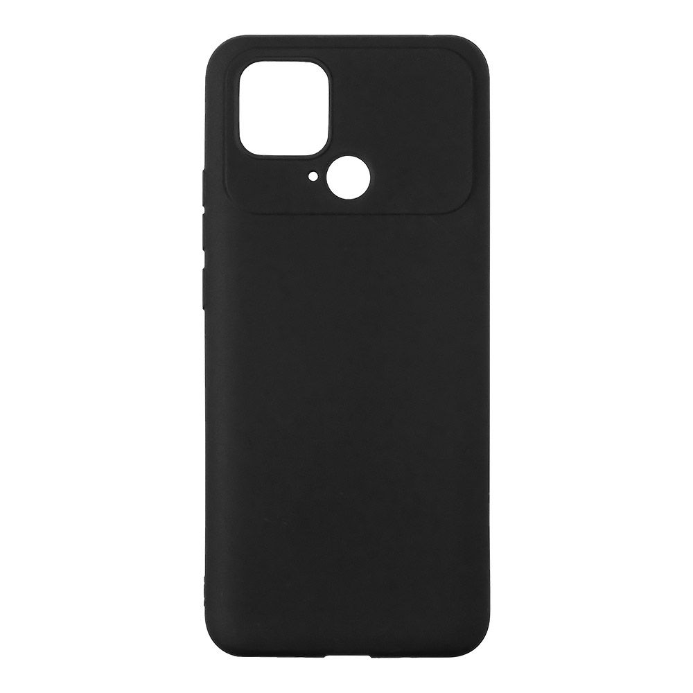 Силиконовый чехол "LP" для Xiaomi POCO C40 TPU (черный непрозрачный) европакет
