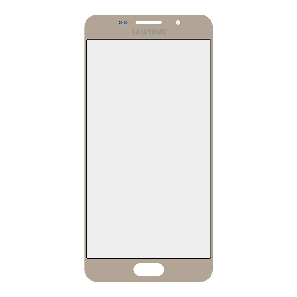 Стекло для переклейки Samsung SM-A510 A5 2016 (цвет золото)