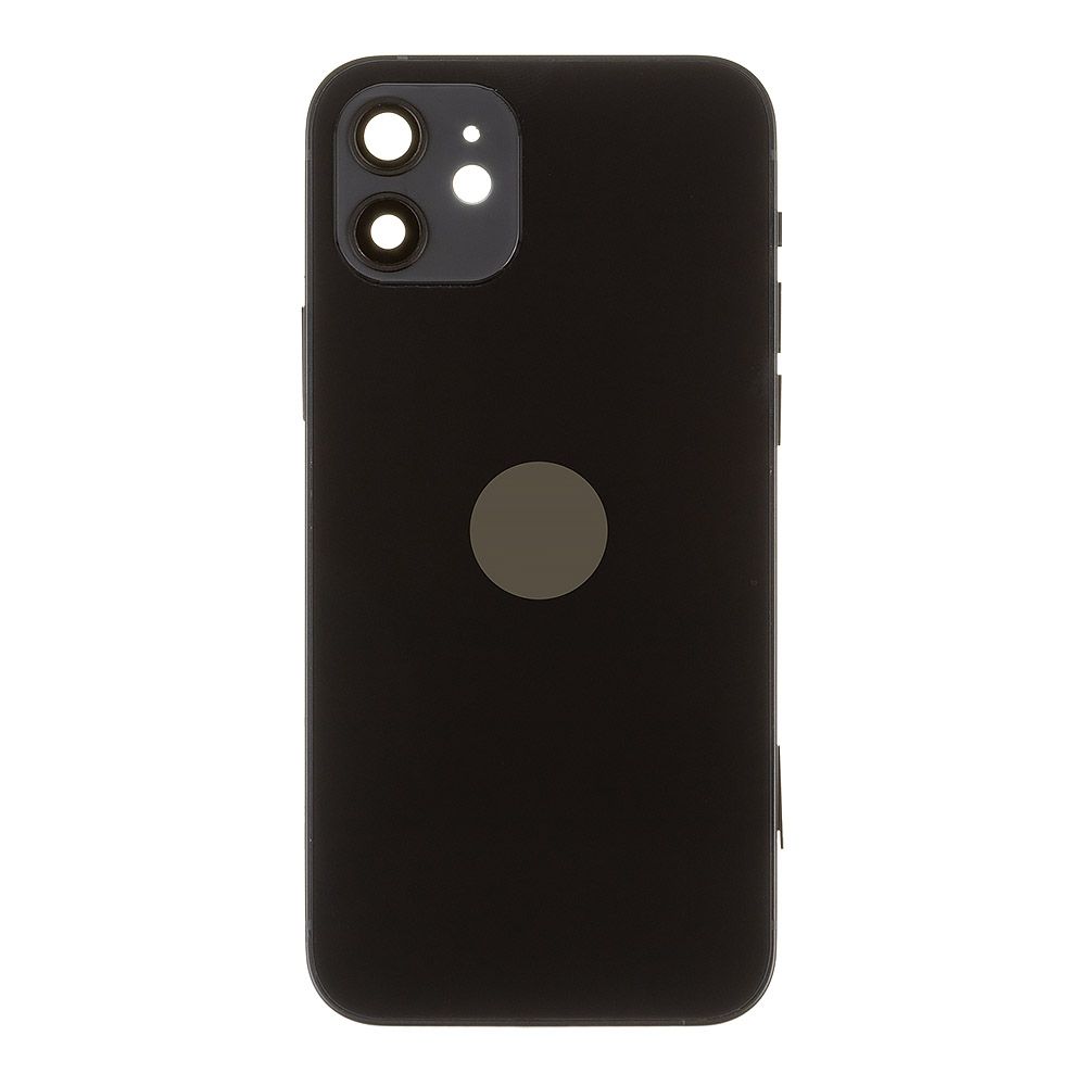 Корпус для Apple iPhone 12 в сборе со шлейфами (черный)