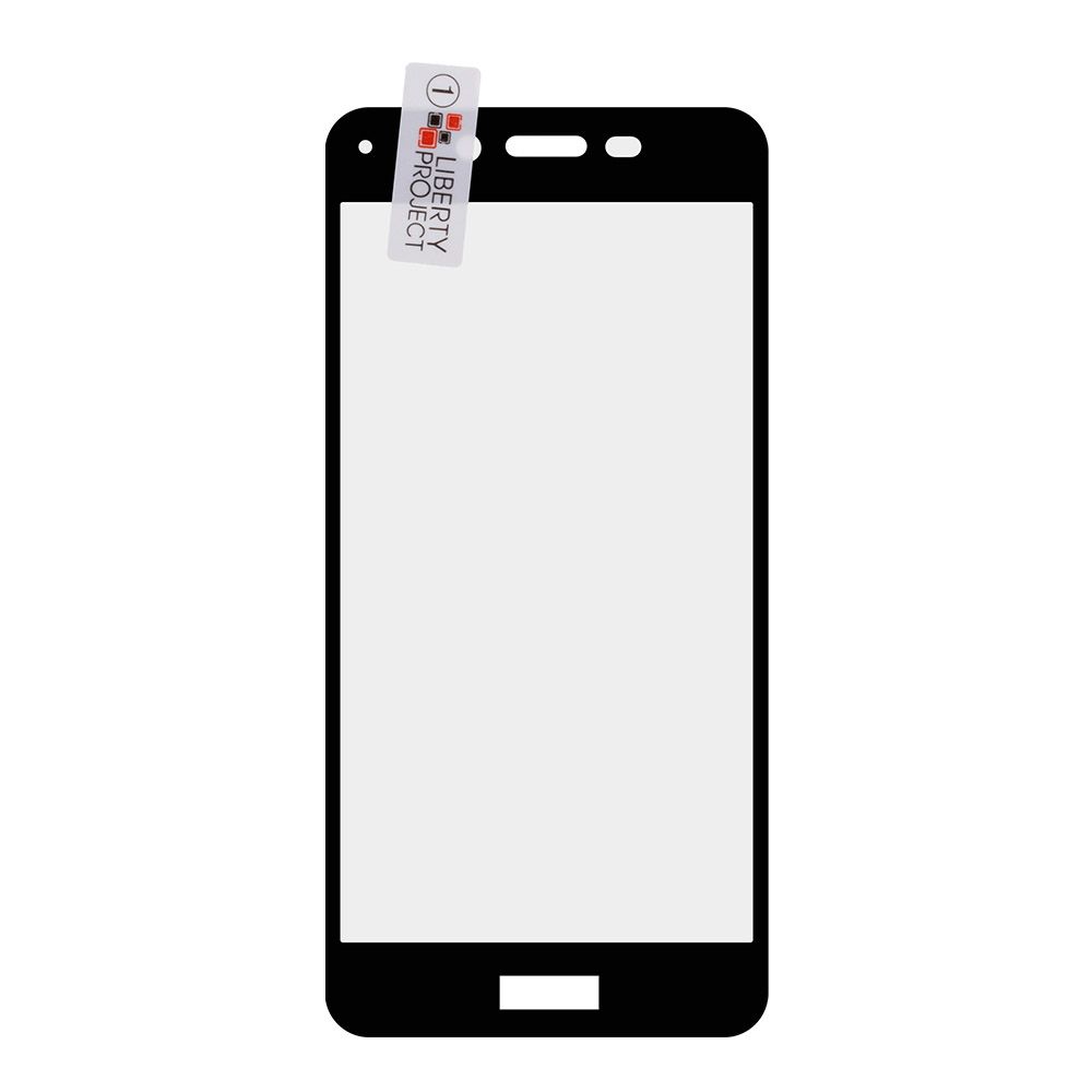 Защитное стекло "LP" для Huawei Honor 6C Pro Thin Frame Full Glue с рамкой 0,33 мм 2,5D 9H (черное)