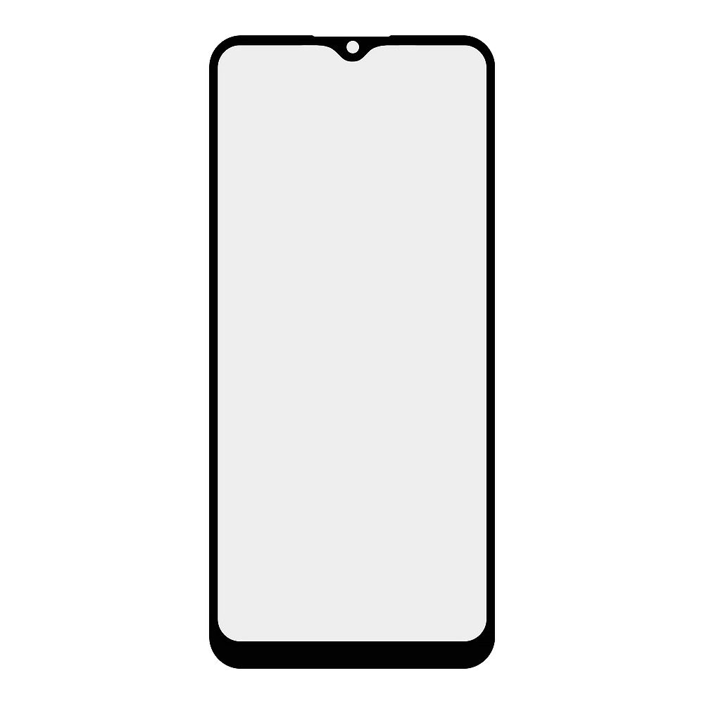 Стекло + OCA плёнка для переклейки Samsung SM-A025G Galaxy A02S (черный)