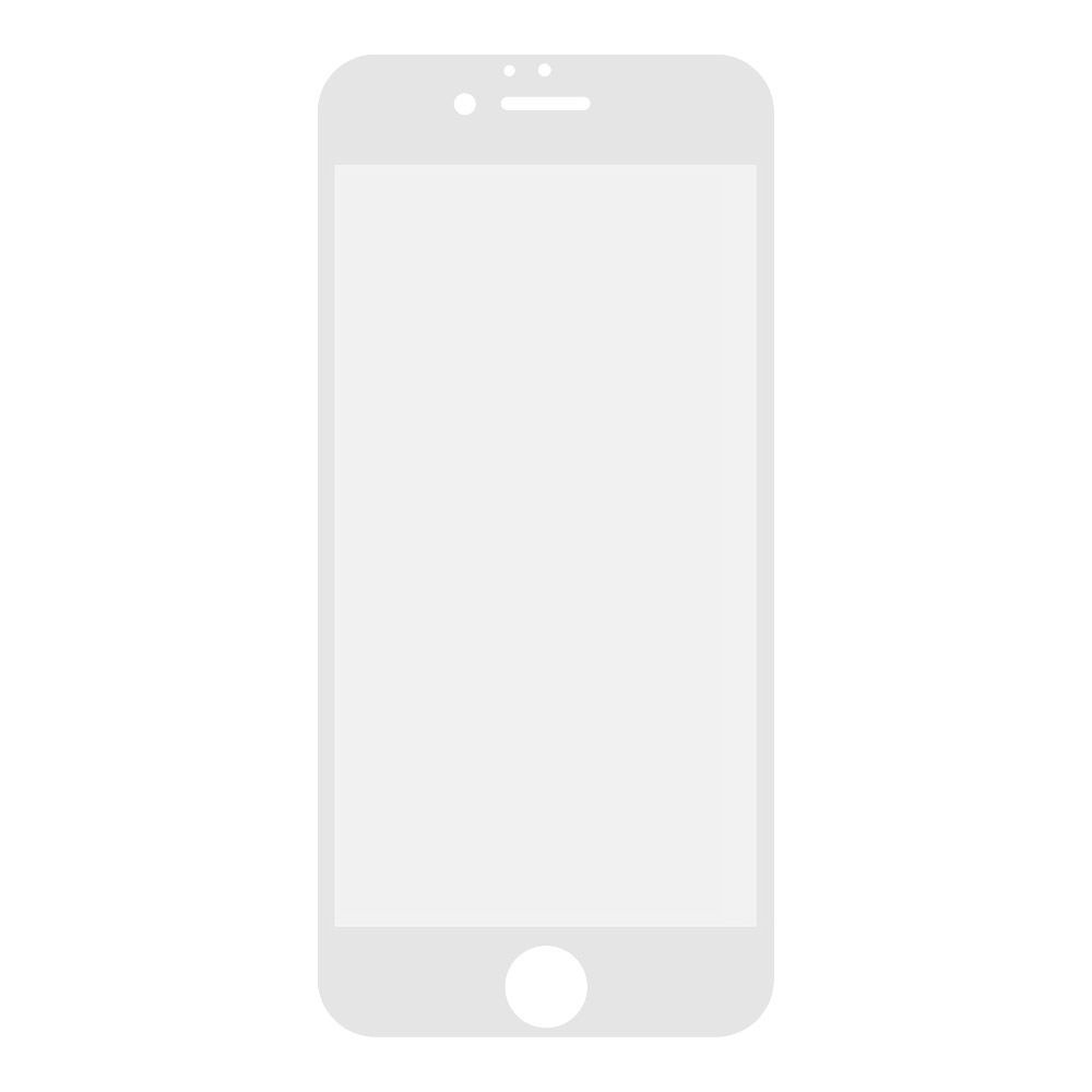 Защитное стекло 10D для iPhone 6/6s Tempered Glass белое 0,33 мм (ударопрочное)