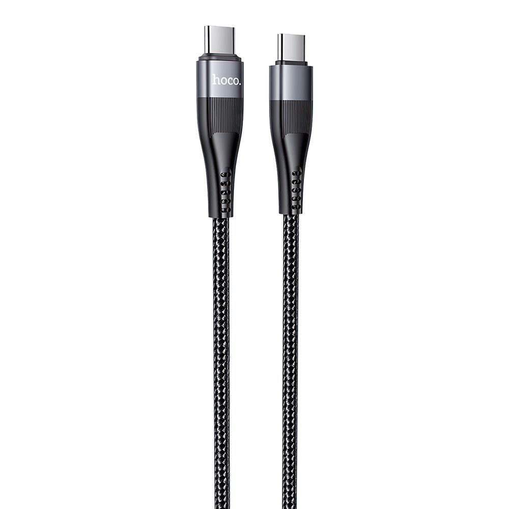 USB-C кабель HOCO U99 Vortex Type-C, 5А, 100W, магнитный, 1м, нейлон (черный)