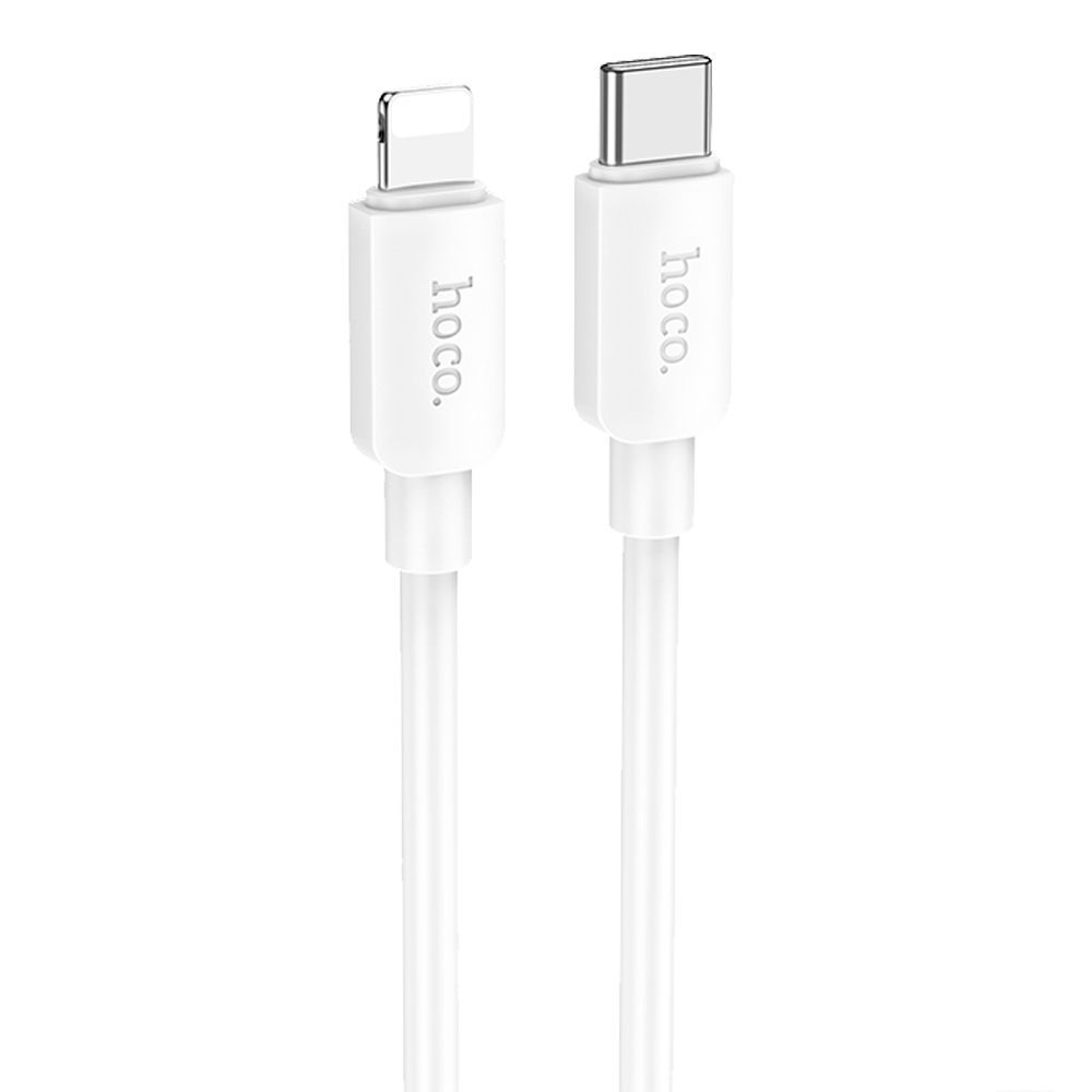 USB-C кабель HOCO X96 Hyper Lightning 8-pin, 2.4А, PD20W, 1м, PVC (белый)