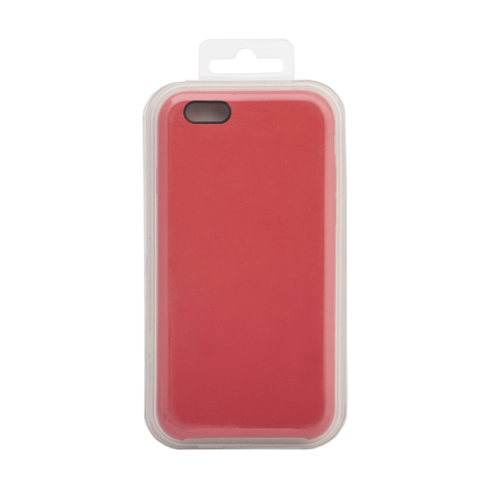 Силиконовый чехол для iPhone 6/6S "Silicone Case" (темно-розовый, блистер) 54