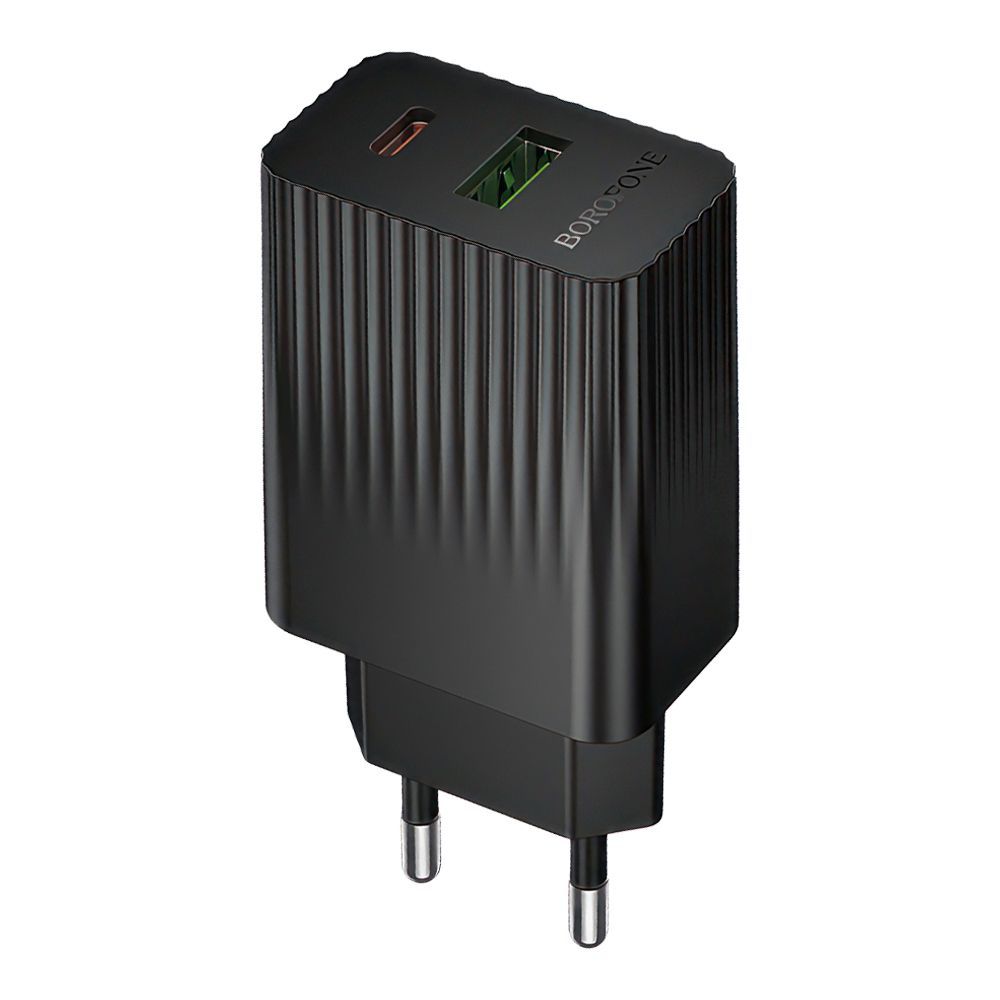 СЗУ BOROFONE BAS76A Source 1xUSB, 1xUSB-C, 3А, QC3.0, PD30W (черный)