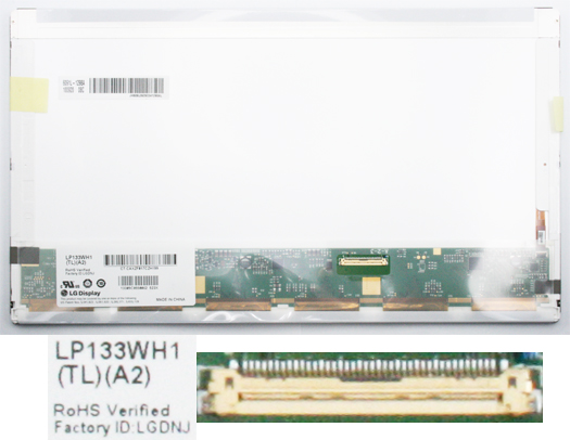 Матрица ноутбука 13.3" 1366*768 Glossy LED 40 pin (LP133WH1-TLA2/N133B6-L01(L02)/LTN133AT17)