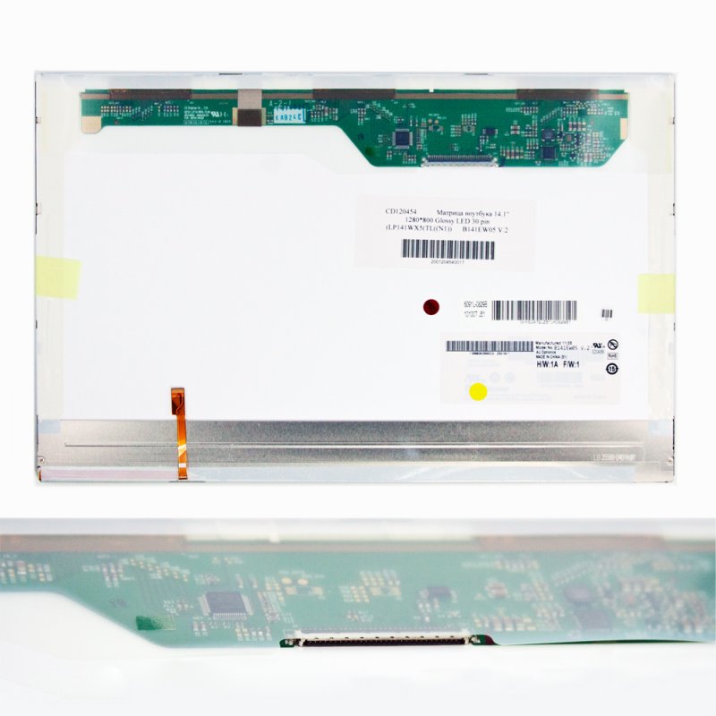 Матрица ноутбука 14.1" 1280*800 Glossy LED 30 pin (LP141WX5(TL((N1)/B141EW05/LTN141AT12/N141I6)