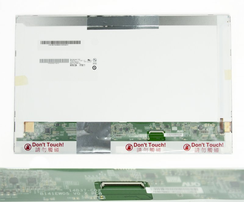 Матрица ноутбука 14.1" 1280x800 Matte LED 40 pin (B141EW05 V.1) без креплений, 5 мм