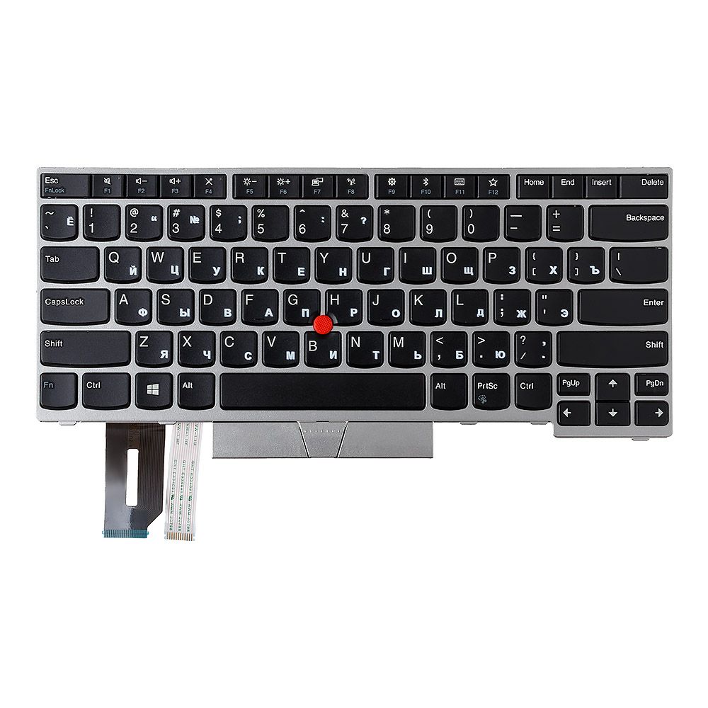 Клавиатура для Lenovo ThinkPad E480 E485 с рамкой черный
