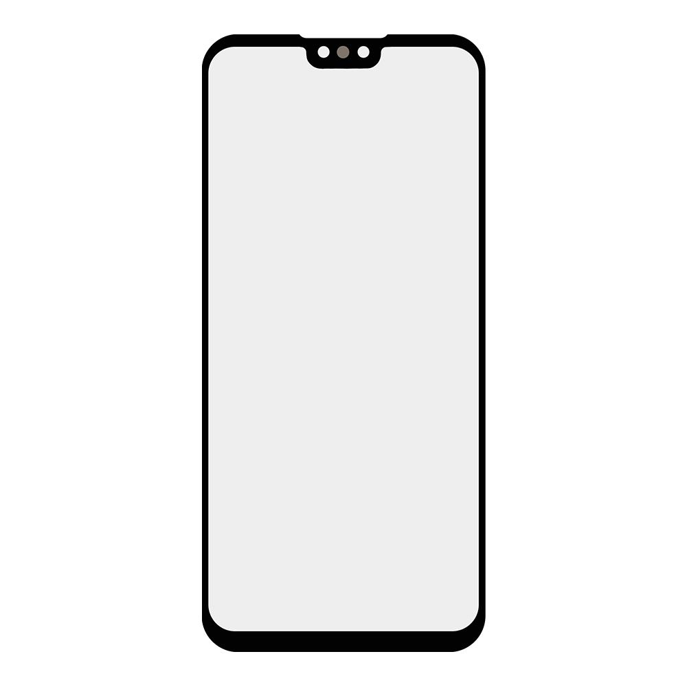 Стекло + OCA плёнка для переклейки Huawei Y9 2019 (JKM-LX1) (черный)