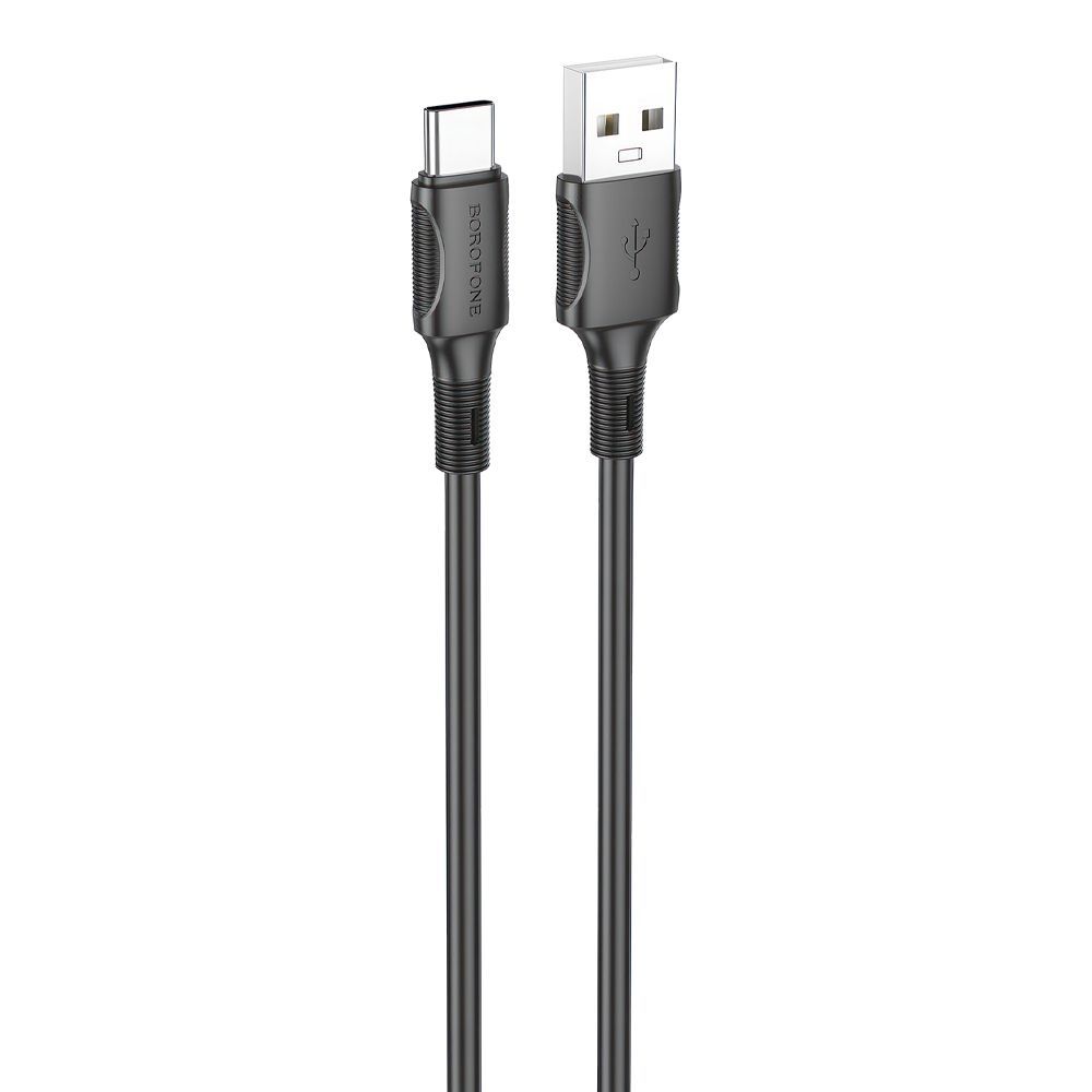 USB кабель BOROFONE BX80 Succeed Type-C, 3А, 1м, PVC (черный)
