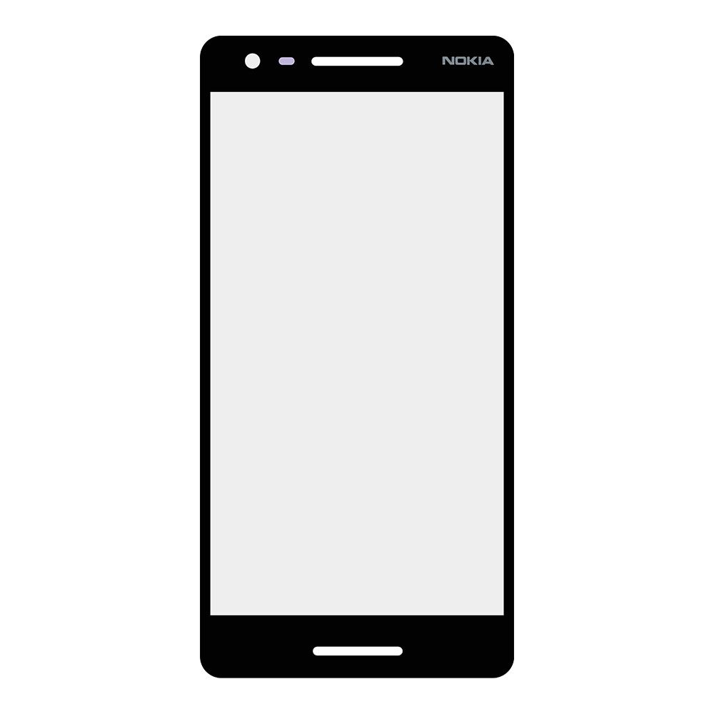 Стекло для переклейки Nokia 2.1 (черный)