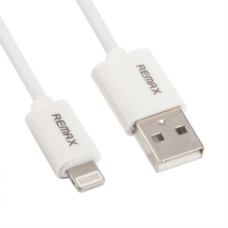 USB кабель "РЕМАКС" Lightning 8-pin, 1м, TPE (белый)