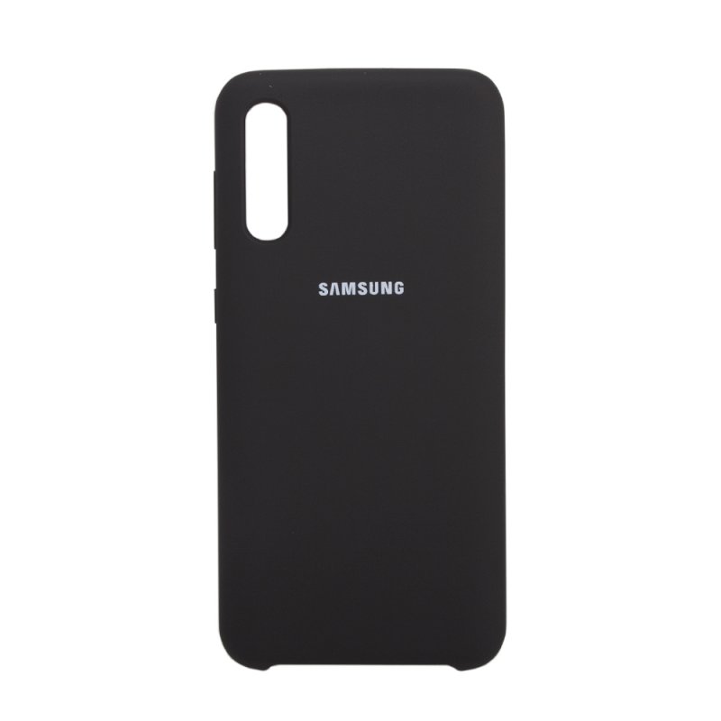 Силиконовый чехол для Samsung Galaxy A30s "Silicone Cover" (черный/коробка)